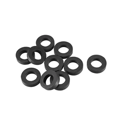 Image of sourcingmap Rubber Flat Washers 12mm OD 7mm ID 3mm Thickness for Faucet Pipe Water Hose, Pack of 10
