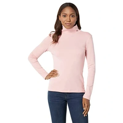 Image of Tommy Hilfiger Women&#039;s Long Sleeve Turtleneck Sweater, Bridal Rose, L