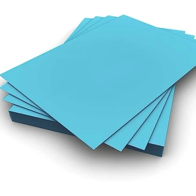 Image of A5 Blue Colour Card 160gsm Sheets Double Sided Craft Printer Copier Art Crafts School Office Making Printing 148mm x 210mm (A5 100 Sheets)