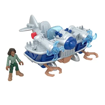 Image of Fisher Price Imaginext Jurassic World Air Tracker Kayla and Plane