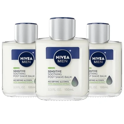 Image of NIVEA Men Sensitive Post Shave Balm 3.3 Fluid Ounce (Pack of 3)
