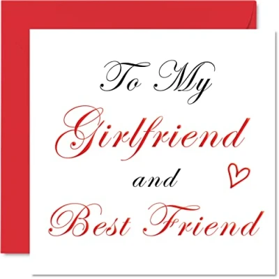 Image of Special Birthday Cards for Girlfriend Best Friend Romantic Happy Card from Boyfriend Partner, Gift, 145mm x Anniversary Greeting