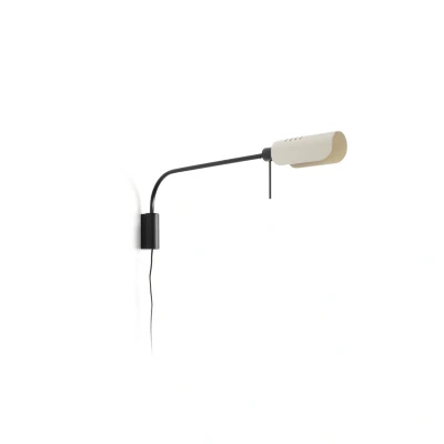 Image of Martinica XL Reading Wall Light Black, Beige 1x E27