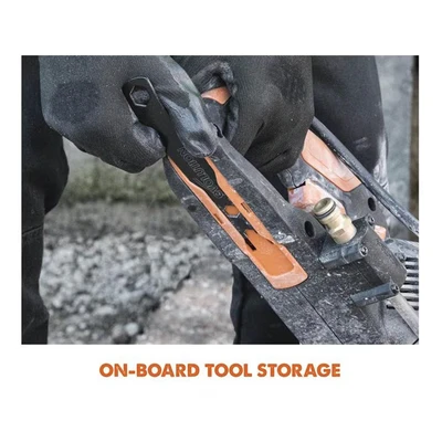 Image of Evolution Power Tools 012 0002 R300DCT 300mm Concrete Saw 2400W Motor, No Gas, 115mm Cut, Incl Diamond Masonry Blade, 110V, 110V Site Use, Orange