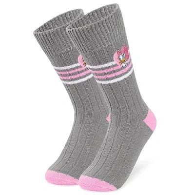 Image of Disney Stitch Bed Socks for Women Teenagers Warm Baby Yoda Slipper Non Slip One Size Gifts (Grey Daisy)