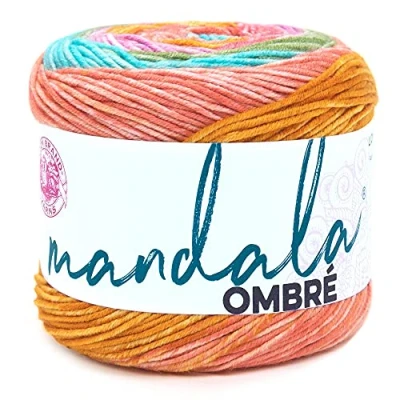 Image of Lion Brand Yarn Company Mandala Ombre Yarn, Tranquil, One Skein