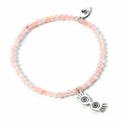 Image of Harry Potter Crystal Bracelet with Sterling Silver Luna Glasses Charm