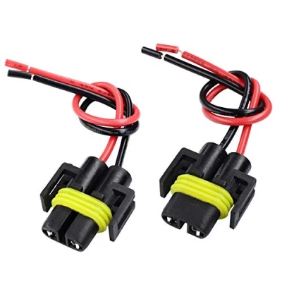 Image of HUIQIAODS H11 H8 H9 Headlight Bulb Socket Connector Female Wiring Harness for Fog Light