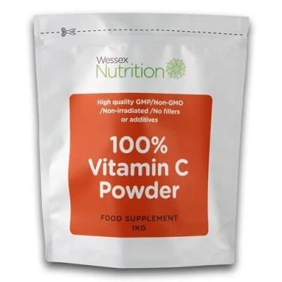 Image of Pure Vitamin C Powder 100% Ascorbic Acid Powder, Pharmaceutical Grade Nothing Added, Non GMO &amp; Made in The UK (1kg).