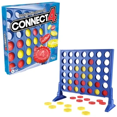 Image of The Classic Game of Connect 4 Strategy Board Game; 2 Games for Kids Aged 6 and up; in a Row