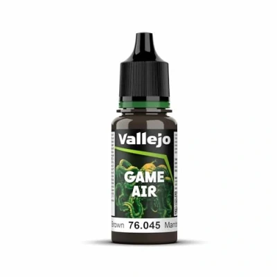 Image of Vallejo AV Game Air 18ml Charred Brown Model Paint, VAL76045