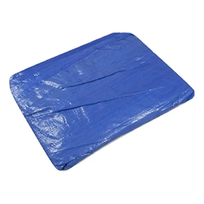 Image of Heavy Duty Tarpaulin Ground Sheet Blue (Various Sizes Waterproof Cover Tarp Eyelets) (7M X 9M)