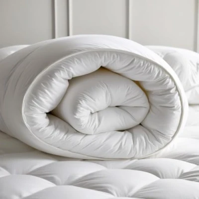 Image of Brit Cotton® Hollowfibre Duvet Tog Polypropylene Cover 4.5,10.5, 13.5,15 Hotel Quality All Season Quilt Bedding Single, Double, King and Super Set (Super King, 10.5)