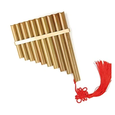 Image of 10 Pipes C Key Pan Flute Woodwind Instrument Chinese (Color : Left hand)
