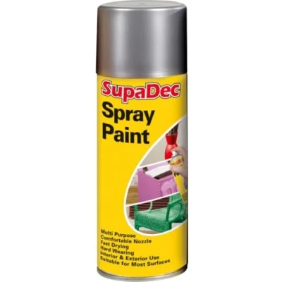 Image of STX_652873 SupaDec Spray Paint 400ml Silver (960)