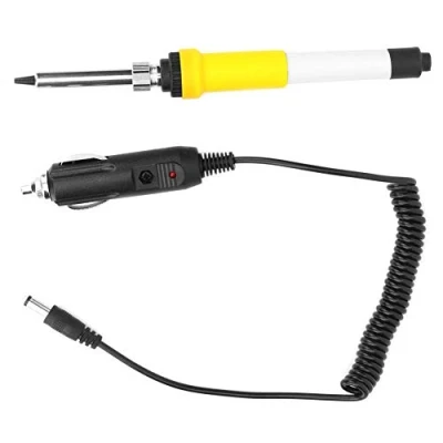 Image of Portable Soldering Iron, Electric Iron Car DC 12V 60W with Cigarette Lighter Plug