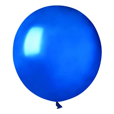 Image of Pack 25 balloons pearly in natural latex Premium Quality G150 (Ø 48cm / 19&quot;), blue pearl