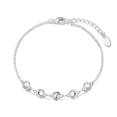Image of Philip Jones Crystal Chain Bracelet Created with Zircondia® Crystals