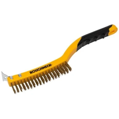 Image of Roughneck ROU52034 Heavy Duty Wire Brush With Scraper