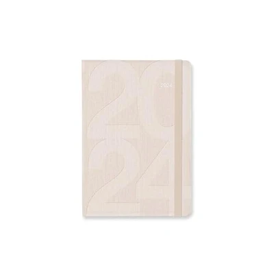 Image of Letts Block A6 day to a page with appointments 2024 diary sand