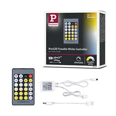 Image of Paulmann 70527 MaxLED Controller Tunable White incl. IR Remote DC 24V Rectangular max. 144W dimmable 50x35mm Plastic