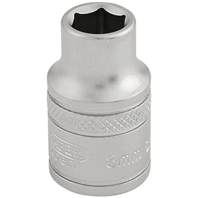 Image of Draper 6 Point Metric Socket, 3/8&quot; Sq. Dr., 8mm