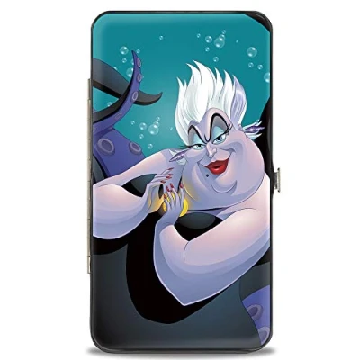 Image of Buckle down Women&#039;s Wallet, Little Mermaid Ursula, 7 x 4 UK