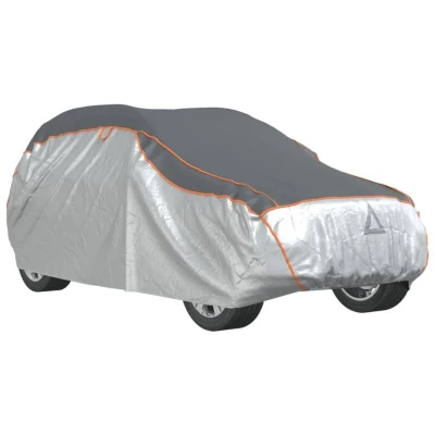Image of vidaXL Car Cover for SUV Hail Protection Full L Grey and Silver