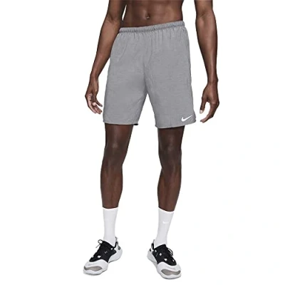 Image of Nike CZ9064 084 M NK DF Challenger Short 9BF Shorts Men&#039;s Smoke Grey/HTR/Reflective SILV XL