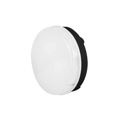 Image of Ovia Evo IP65 CCT Dimmable Microwave Sensor LED Bulkhead 12W Black