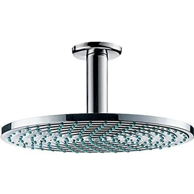 Image of Hansgrohe Ecosmart 27463000 Raindance Air Overhead Shower 240 mm Chrome Plated with Ceiling Connection