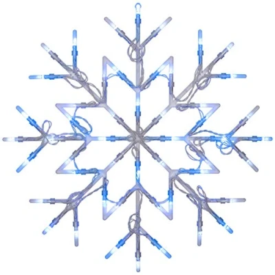 Image of WeRChristmas Snowflake Christmas Window Silouette, Multi Colour, 1cm
