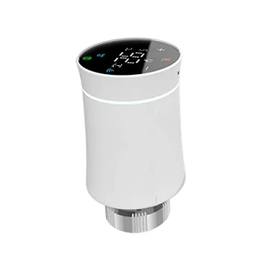 Image of Qiumi Radiator Actuator Valve, Tuya ZigBee3.0, Smart Programmable Thermostat, Temperature Heater, TRV, Alexa, Voice Control