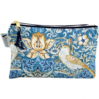 Image of William Morris Strawberry Thief Cosmetic Bag