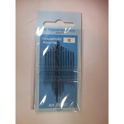 Image of JTL Haberdashery Hand Sewing Needles Assorted Household 12 Per Pack