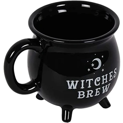 Image of GJ Boon Witches Brew Cauldron Mug Black