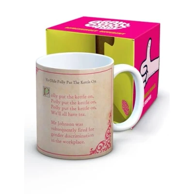 Image of Brainbox Candy Funny Coffee Mug Gift Boxed Novelty Christmas Or Birthday for Men and Women Who Have Everything Polly Put The Kettle On Design Quality 10oz Stoneware