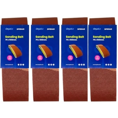 Image of Dapetz ® 20 X 75mm 533 mm 120 Grit Fine Sander Sanding Belt Belts 75