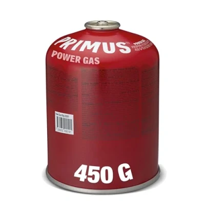 Image of Primus Camping Gas Canister Power 1 Pack 100g / 230g 450g Standard Threaded Canisters for Stove Mix of Isobutane &amp; Propane EN417 Cartridge