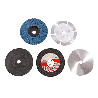Image of Felliserty Pack of 5 75 mm cutting disc for 10 bore, angle grinder, metal circular saw, blade, flat slat grinding disc, sanding pads tool