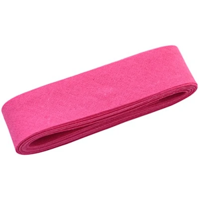Image of Inastri Cotton Bias Binding 25/5/5mm Colour Shocking Pink 66 3m, 100%, 13 x 11 2 cm