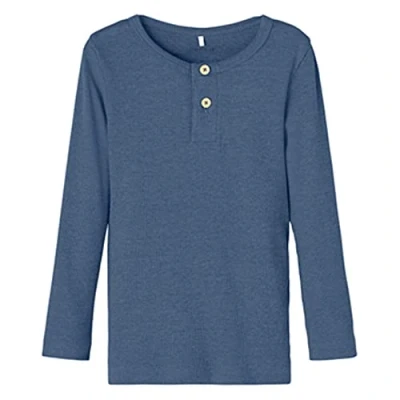 Image of Bestseller A/S Boy&#039;s Nmmkab Ls Top Noos Long Sleeve, Bluefin, 3 Years