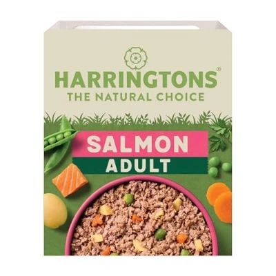 Image of Harringtons Complete Wet Tray Grain Free Hypoallergenic Adult Dog Food Salmon &amp; Potato 8x400g Made with All Natural Ingredients