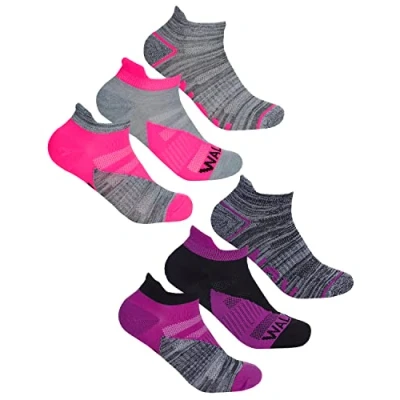 Image of Undercover 12 Pairs Ladies Sport Trainer Socks 41B526 Pink/Purple