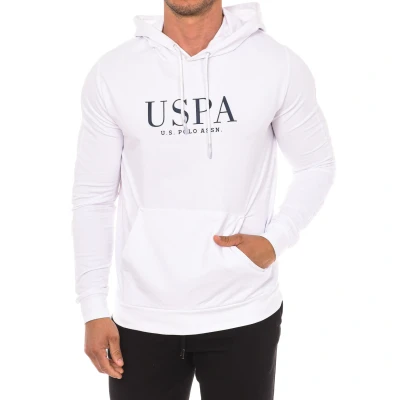 Image of U.S. POLO Mens Hoodie 67934 man White Size 2XL
