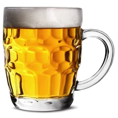 Image of bar@drinkstuff The Great British Half Pint Dimple Mug 10oz / 285ml Case of 48 Traditional Beer Tankards