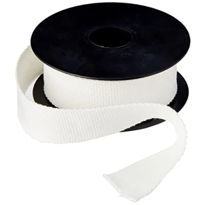 Image of Trimz Cotton Webbing, White, 30mm