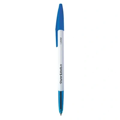 Image of Paper Mate 045 Ballpoint Pens Medium Point (1.0 mm) Blue Ink 50 Count