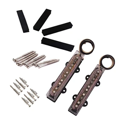 Image of Alnicov 2 PCS Bass Pickup，Bass Humbucker Pickup Set，Open Bridge Pickup，for 5 String Jazz JB Electric Guitar