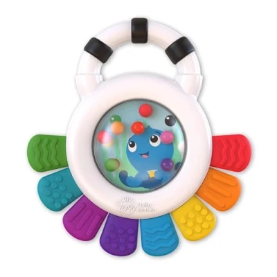 Image of Baby Einstein, Outstanding Opus The Octopus, Sensory Rattle and Teether Multi Use Toy, BPA Free Chillable, 3 Months up, 1pk